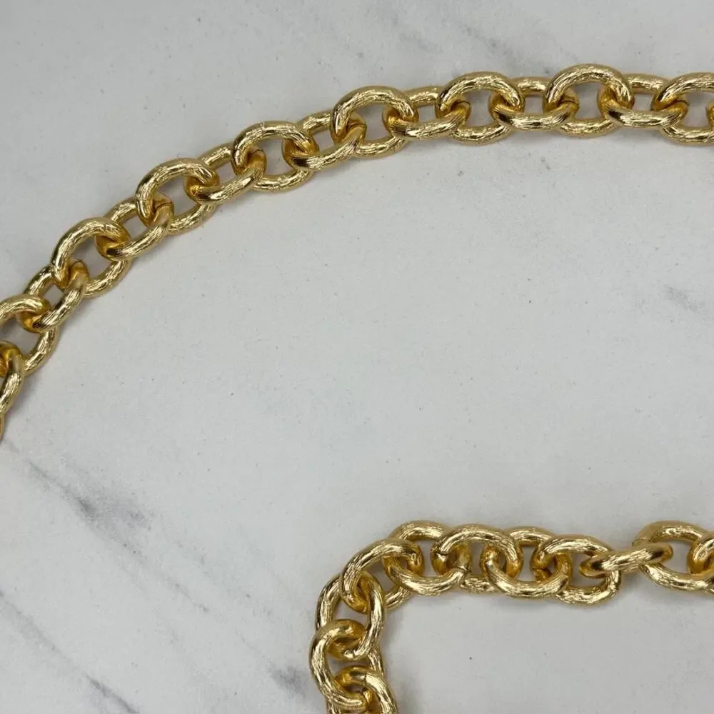 Draped Faux Pearl Gold Chain Belt Small/Medium (S/M) ✨